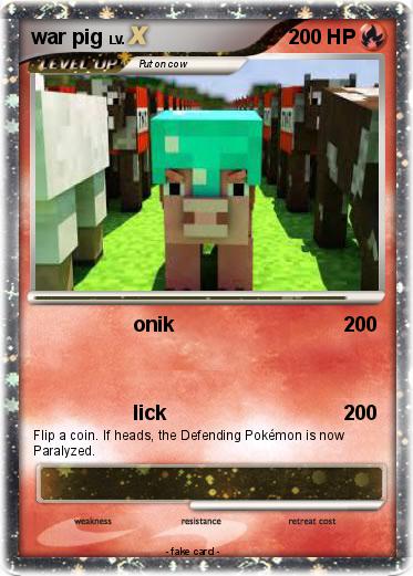 Pokemon war pig