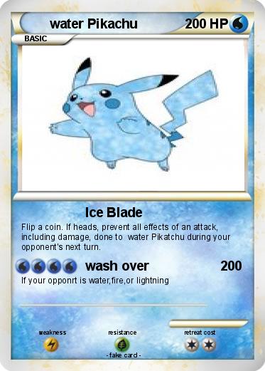 Pokemon water Pikachu