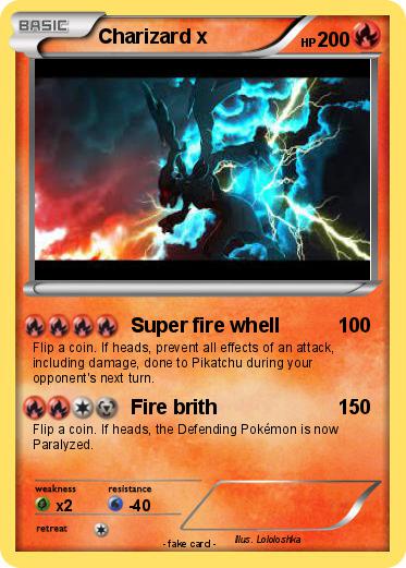 Pokemon Charizard x