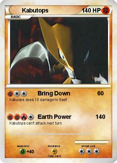 Pokemon Kabutops