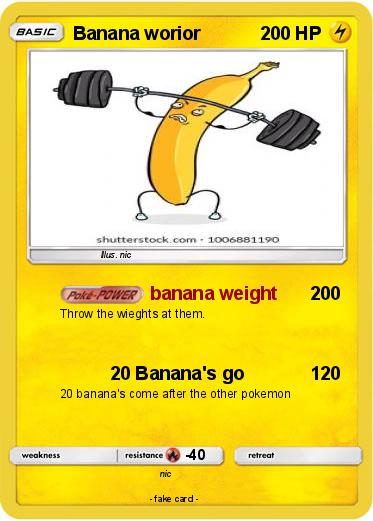 Pokemon Banana worior