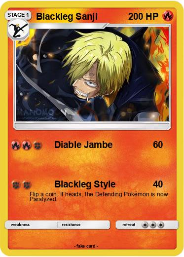 Pokemon Blackleg Sanji
