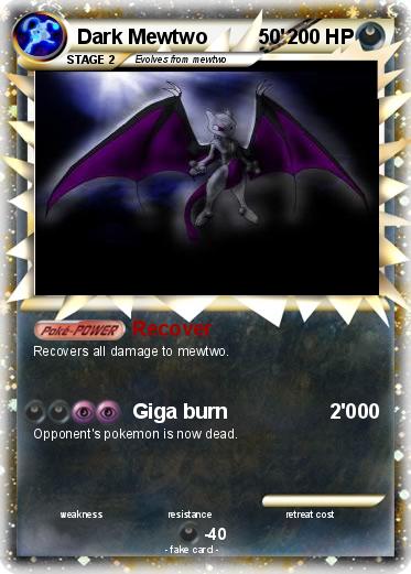 Pokemon Dark Mewtwo         50'