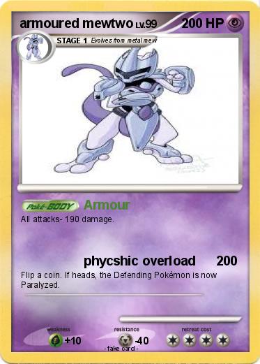 Pokemon armoured mewtwo