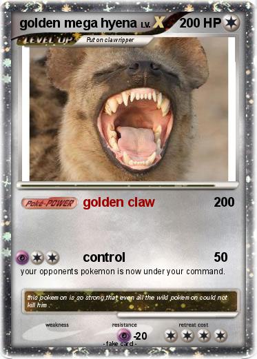 Pokemon golden mega hyena