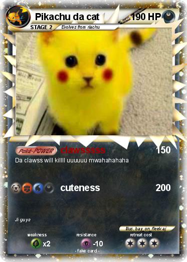 Pokemon Pikachu da cat