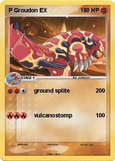 Pokemon P Groudon EX
