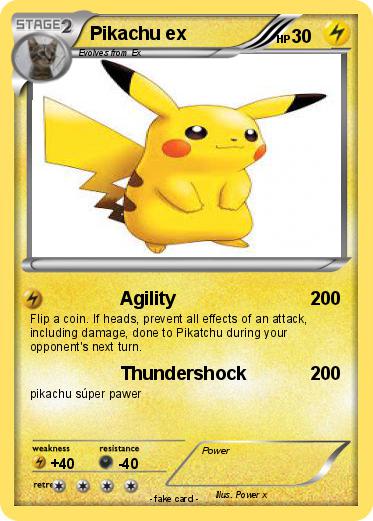 Pokemon Pikachu ex