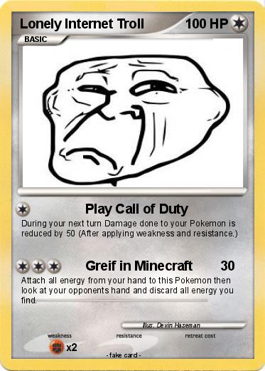 Pokemon Lonely Internet Troll