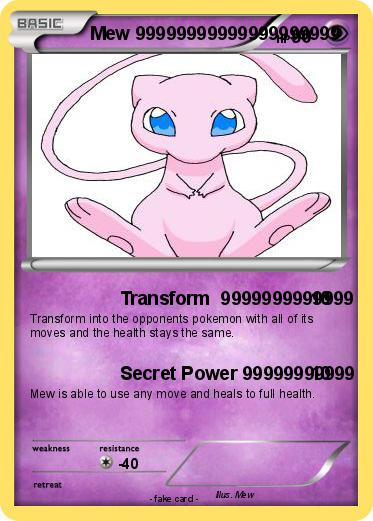 Pokemon Mew 99999999999999999999