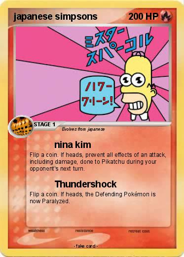 Pokemon japanese simpsons