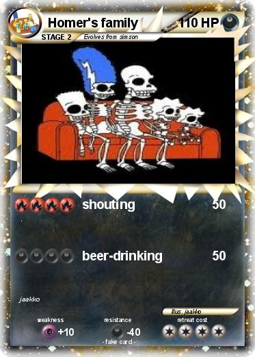 Pokemon Homer's family