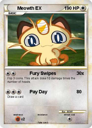Pokemon Meowth EX