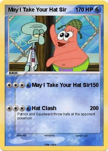 Pokemon May I Take Your Hat Sir