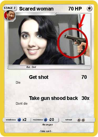 Pokemon Scared woman