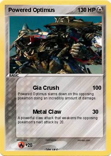 Pokemon Powered Optimus