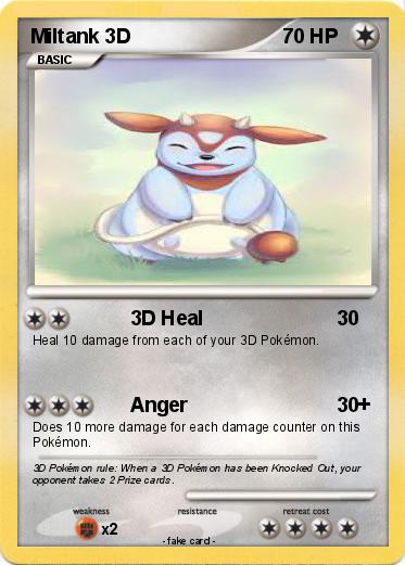 Pokemon Miltank 3D