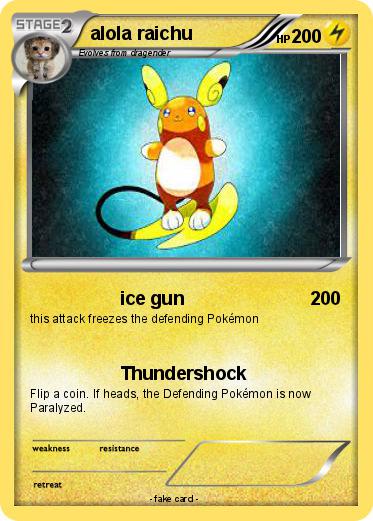 Pokemon alola raichu