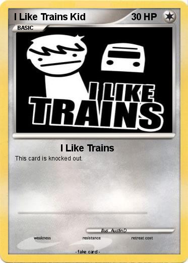 Pokemon I Like Trains Kid