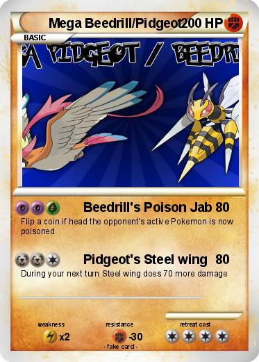 Pokemon Mega Beedrill/Pidgeot