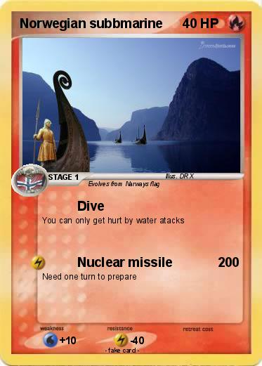 Pokemon Norwegian subbmarine