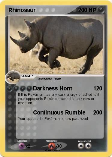 Pokemon Rhinosaur
