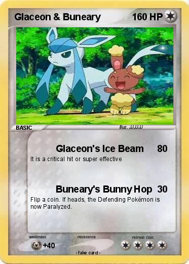 Pokemon Glaceon & Buneary