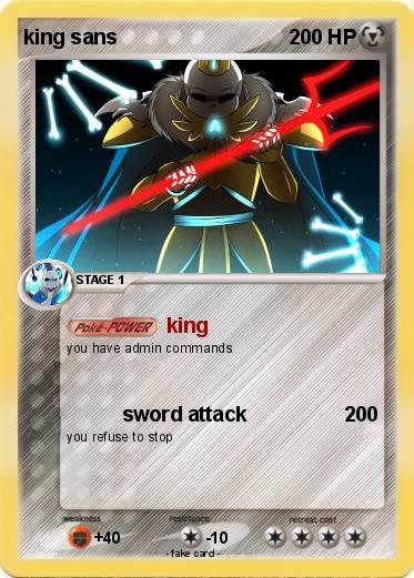 Pokemon king sans