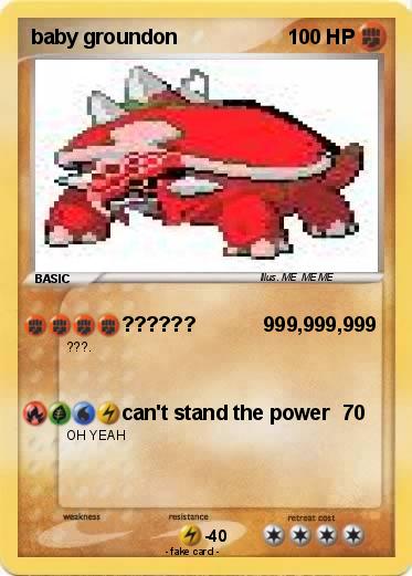 Pokemon baby groundon