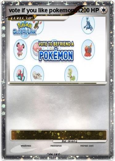 Pokemon vote if you like pokemon