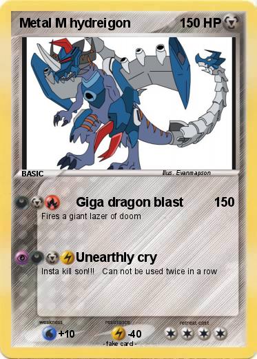 Pokemon Metal M hydreigon