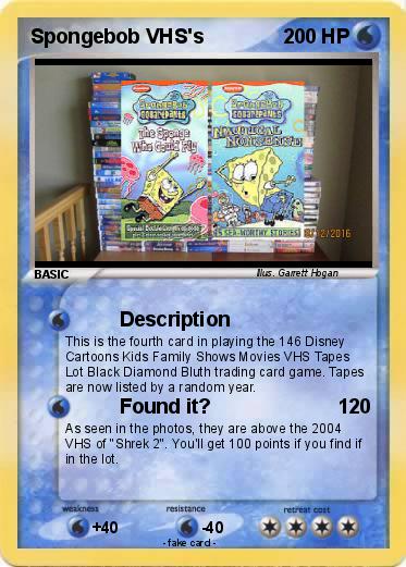 Pokemon Spongebob VHS's