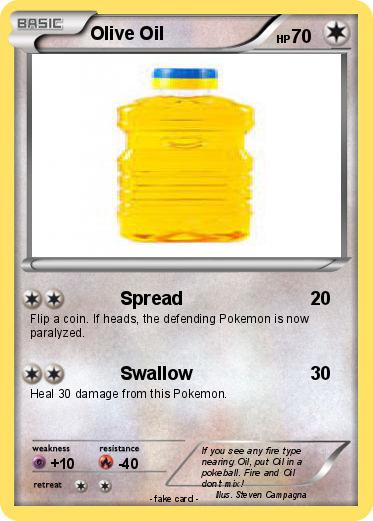Pokemon Olive Oil