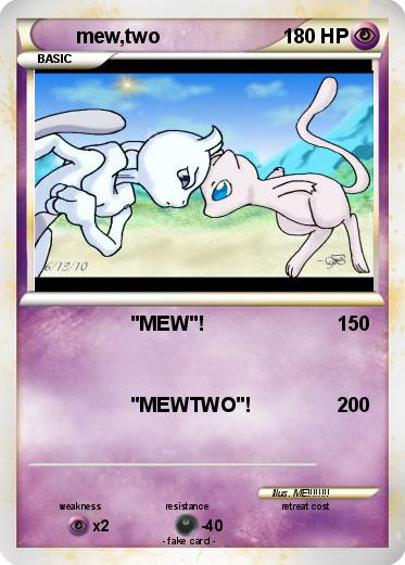 Pokemon mew,two Pokemon mew,two