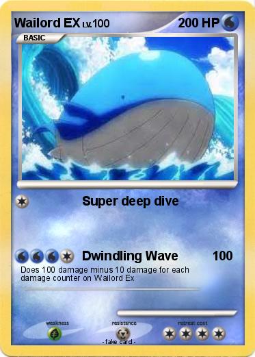 Pokemon Wailord EX