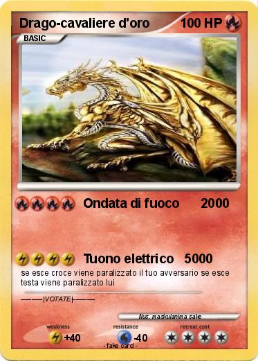 Pokemon Drago-cavaliere d'oro