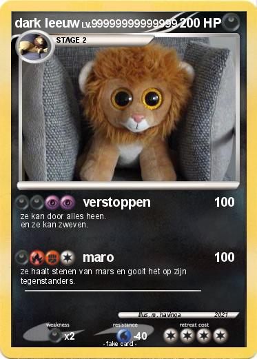 Pokemon dark leeuw