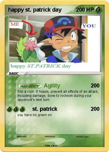 Pokemon happy st. patrick day