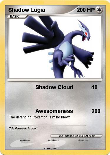 Pokemon Shadow Lugia