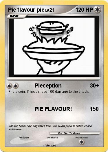 Pokemon Pie flavour pie