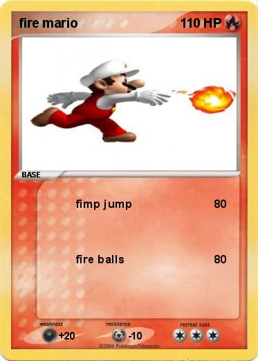 Pokemon fire mario