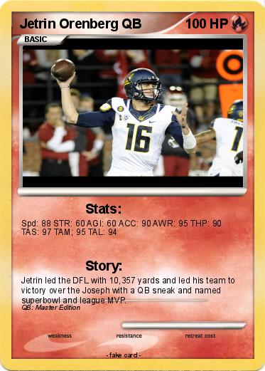 Pokemon Jetrin Orenberg QB