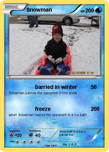 Pokemon Snowman