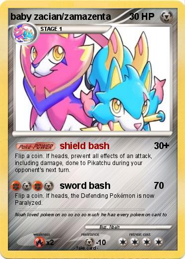 Pokemon baby zacian/zamazenta
