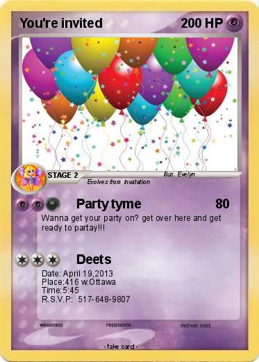 Pokemon You're invited