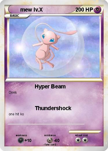 Pokemon mew lv.X