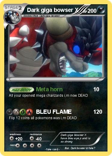 Pokemon Dark giga bowser X