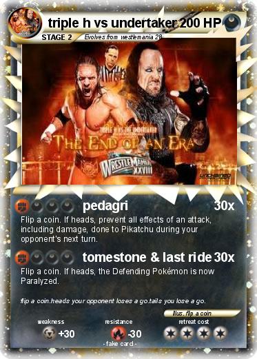 Pokemon triple h vs undertaker