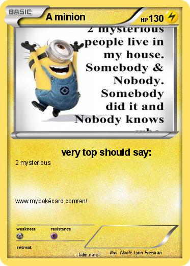 Pokemon A minion