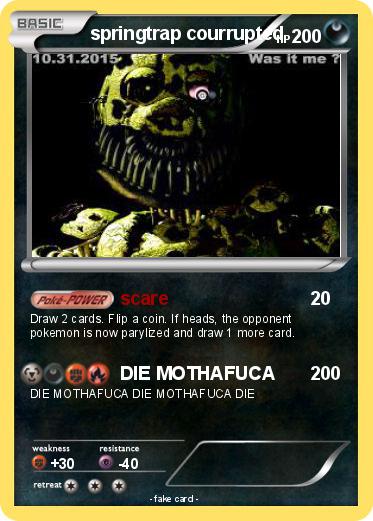 Pokemon springtrap courrupted
